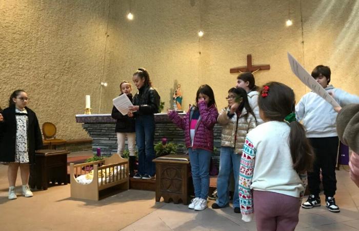 Répétitions finales de la crèche vivante de Notre-Dame des Victoires