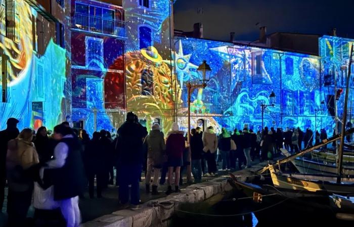 Le mapping sur les façades du quartier de l’Île attire les foules à Martigues