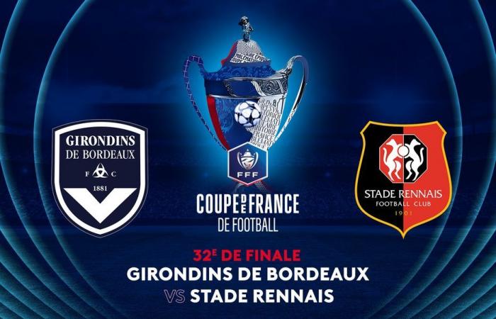 REJOUER. Les Girondins de Bordeaux se sont inclinés 1-4 face au Stade Rennais en 16es de finale de Coupe de France