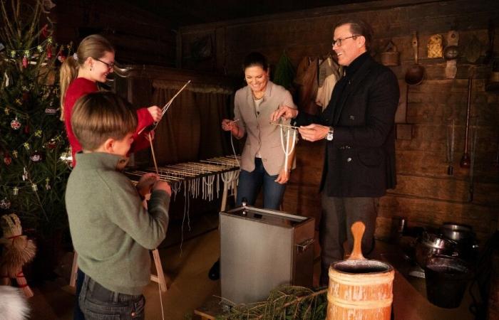 À l’approche de Noël, Victoria de Suède et sa famille commencent à fabriquer des bougies