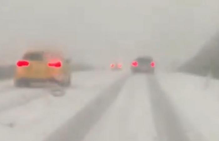 “En quelques instants, tout est devenu blanc alors qu’il faisait 7 degrés !”, une “tempête de neige” s’est abattue sur les automobilistes sur l’autoroute