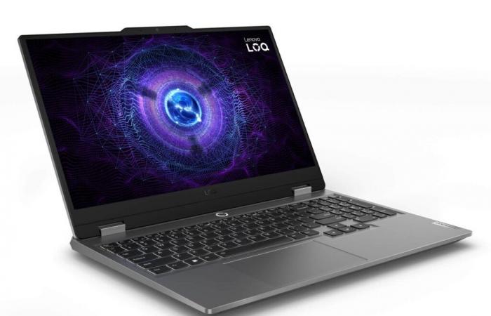 Promo 799 € Lenovo LOQ 15IAX9 (83GS00F0FR), PC portable de jeu créatif 15″ 144Hz sRGB évolutif sous Intel Core i5-H GeForce RTX 3050 et 24 Go de RAM