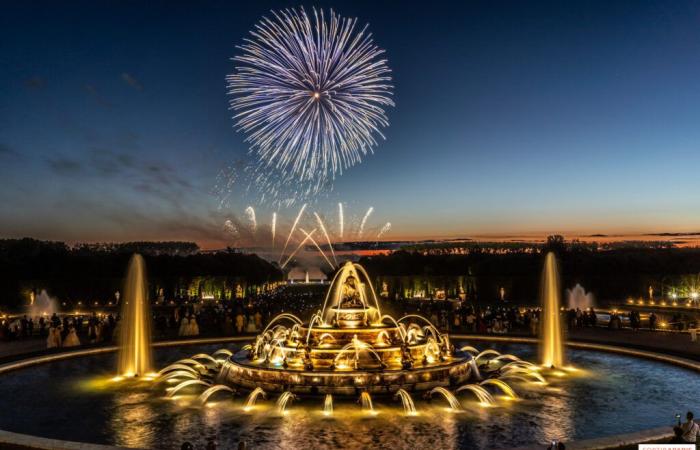 feu d’artifice au Château de Versailles, Fête Nationale 2025 aux Grandes Eaux Nocturnes