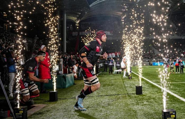 Les tribunes VIP du LOU Rugby – Toulouse. Super ambiance de soirée à Gerland –