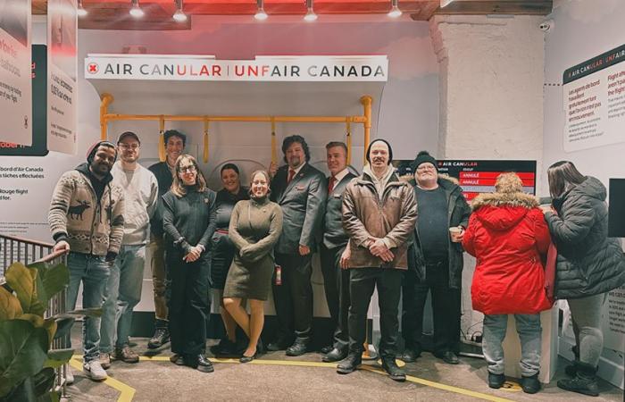 Les agents de bord d’Air Canada lancent une expérience pop-up interactive pour lutter contre le travail non rémunéré