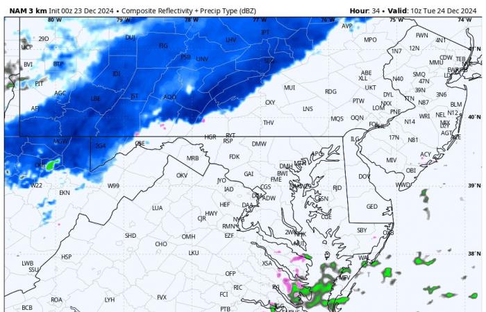 Avis météo hivernal du 23 décembre pour la glace du matin de la veille de Noël