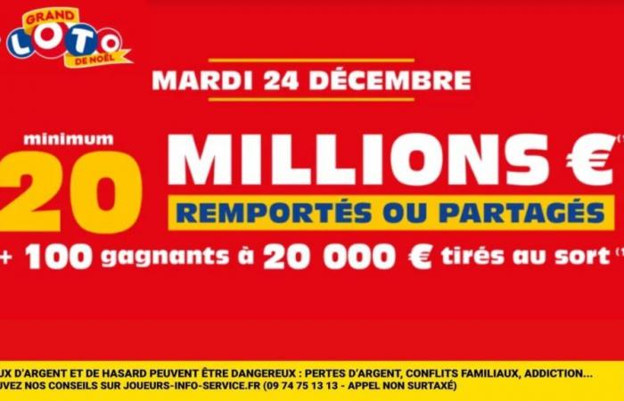 20 millions d’euros à gagner au Loto pour Noël, il y aura au moins 100 gagnants garantis