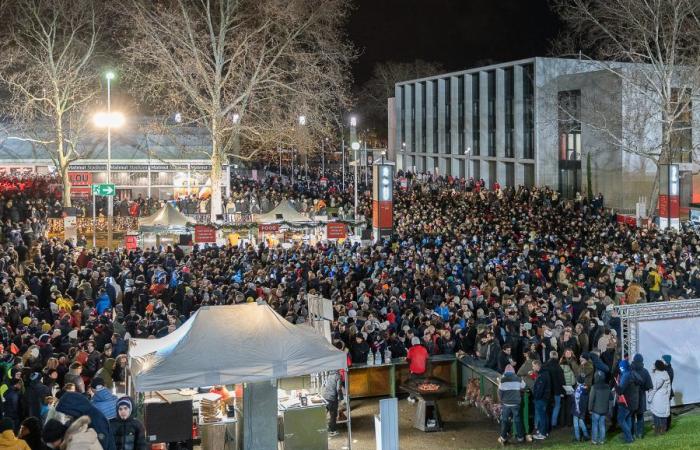 Les tribunes VIP du LOU Rugby – Toulouse. Super ambiance de soirée à Gerland –