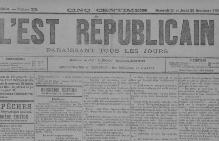 retour sur le 25 décembre 1889