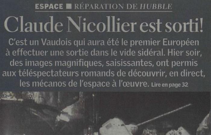 Claude Nicollier flottait dans l’espace il y a 25 ans