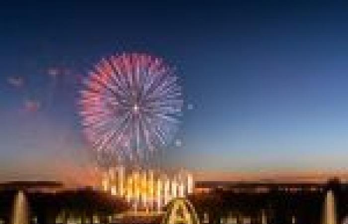 feu d’artifice au Château de Versailles, Fête Nationale 2025 aux Grandes Eaux Nocturnes