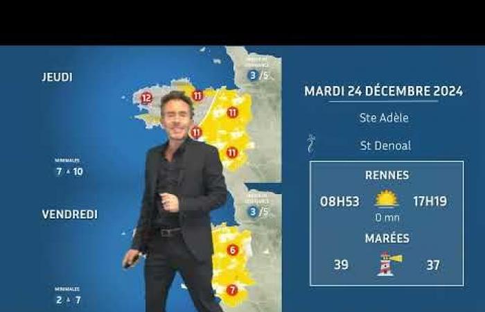 La météo de votre mardi 24 décembre 2024 – Actualité météo