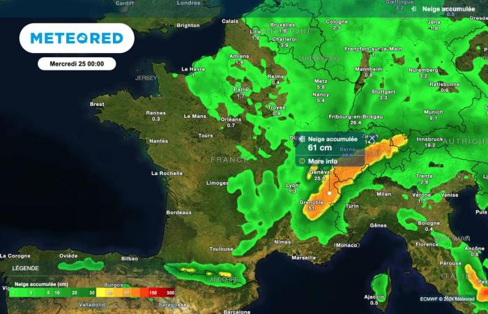 nos cartes confirment du froid et de la neige dans les prochaines heures !