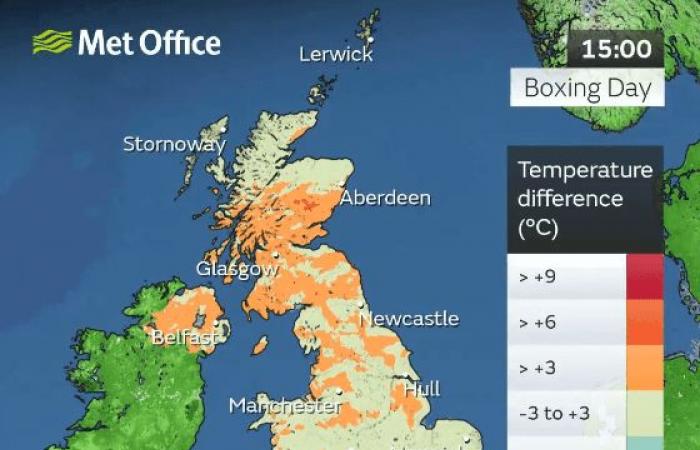 Le Met Office révèle son verdict final sur un « Noël blanc » après des centaines de vols annulés et des avertissements de glace émis