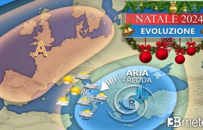 orages et froid arctique, où il neige