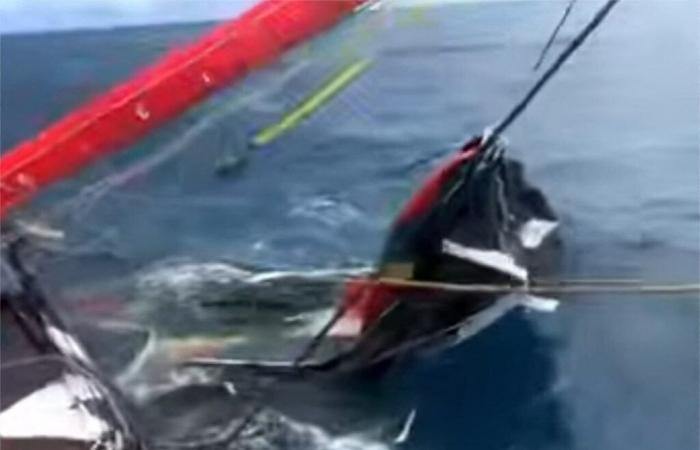 ce skipper perd une voile et laisse exploser sa colère