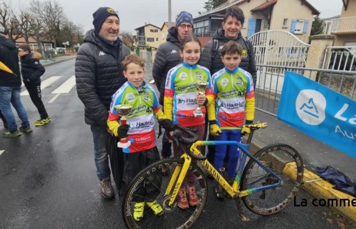 the Vélo Club du Velay wins victories and departmental titles in the Rives de la Loire cyclo-cross