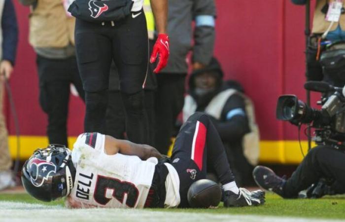 Tank Dell, l’étoile montante des Texans, à nouveau touché par une blessure – Un nuage noir sur sa courte mais significative carrière dans la NFL.