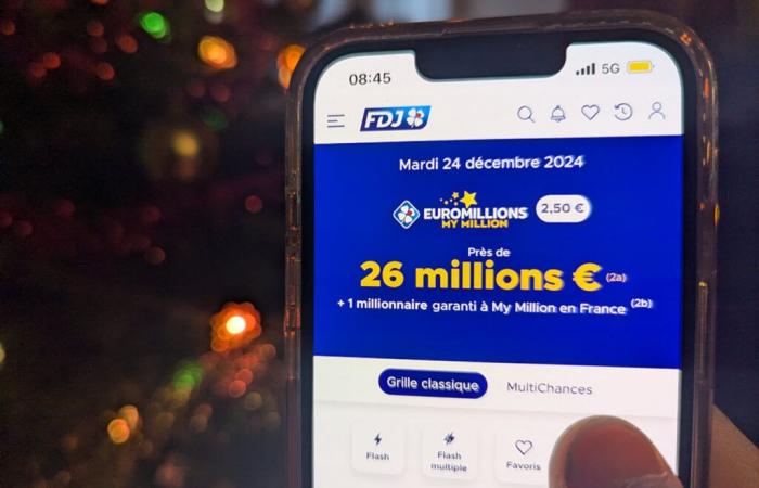 un millionnaire lors du tirage d’aujourd’hui sur My Million