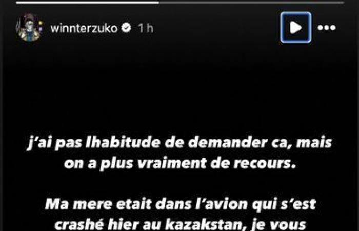 Le rappeur français Winnterzuko lance un appel à l’aide pour sa mère, grièvement blessée dans un accident d’avion au Kazakhstan