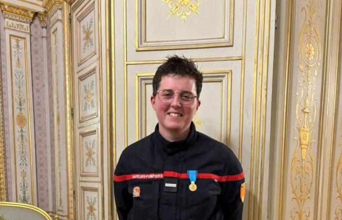 Amélie a gravi tous les échelons parmi les pompiers de cette caserne du Calvados