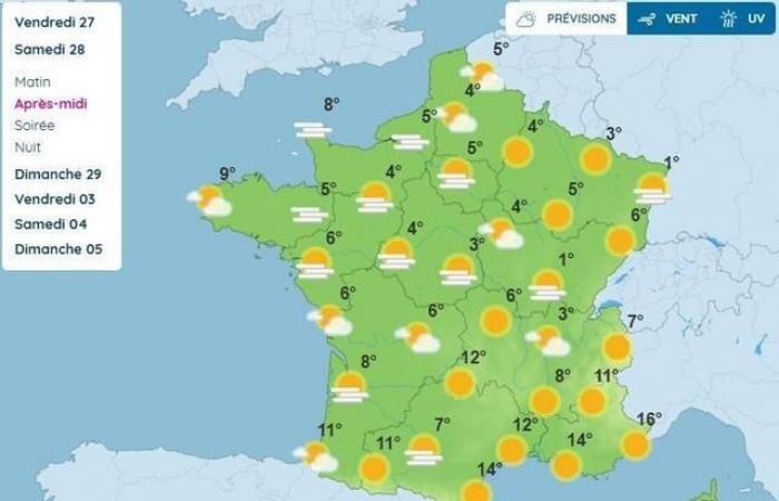 Soleil, brume… À quelle météo peut-on s’attendre pour le dernier week-end de 2024 ?