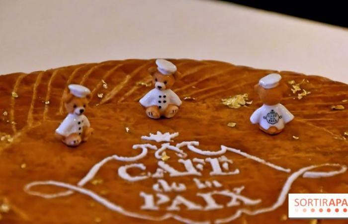 The Galette des Rois with almond cream from Café de la Paix