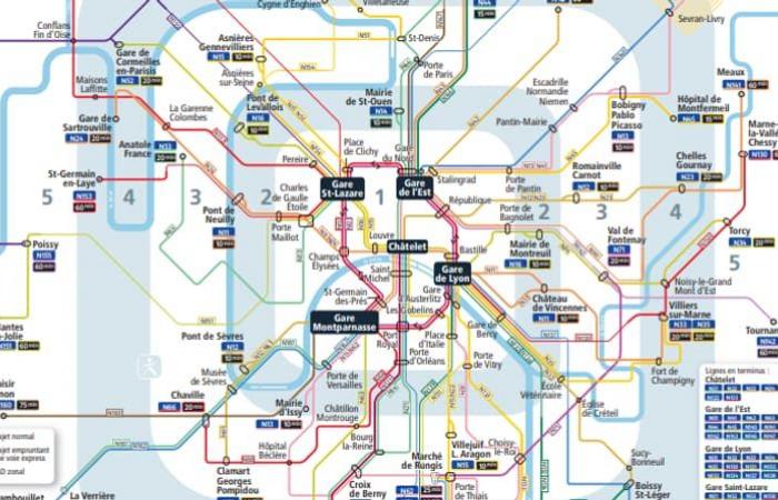 le détail des métros, RER et Transilien accessibles toute la nuit en Île-de-France