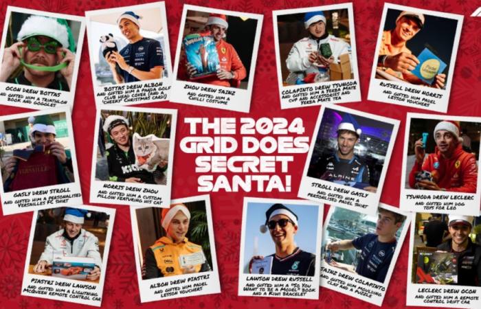 Quand les pilotes de F1 font leur Secret Santa !