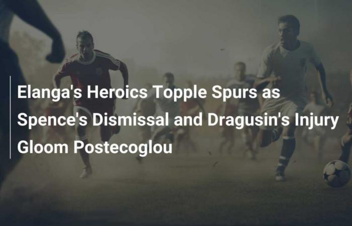 L’héroïsme d’Elanga renverse les Spurs alors que le licenciement de Spence et la blessure de Dragusin sont sombres Postecoglou