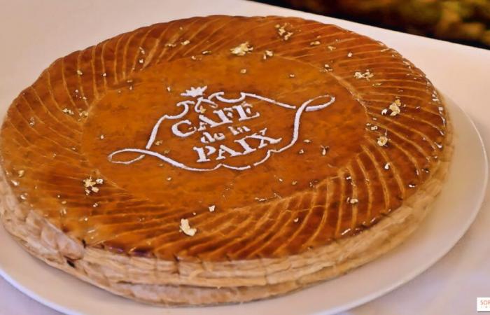 The Galette des Rois with almond cream from Café de la Paix