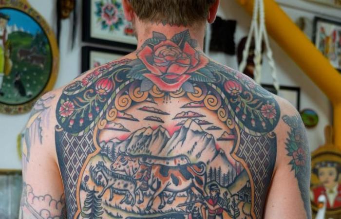 David Mottier, le tatoueur du folklore suisse