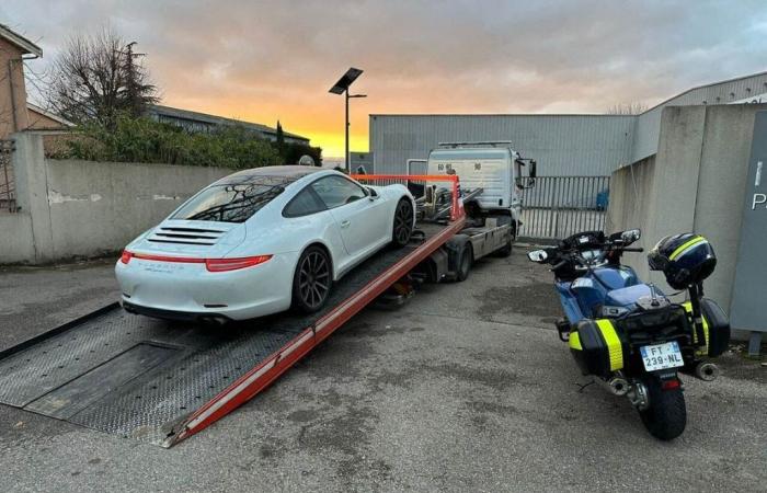 Lyon. Le conducteur excessivement rapide de la Porsche reçoit un carton rouge de la police