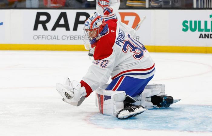 Cayden Primeau n’a pas été vu à l’entraînement du Canadien aujourd’hui