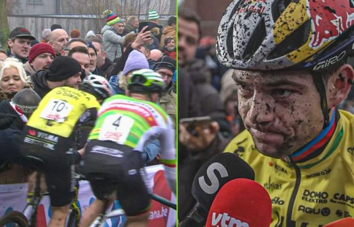 Van Aert perd la place du podium en raison d’une collision avec un fan imprudent, mais est « satisfait »