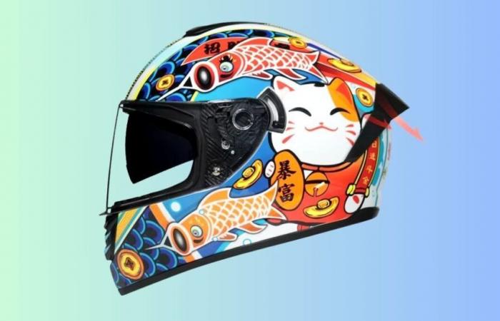 Ce casque de moto est repris par AliExpress et vu son prix, on comprend pourquoi