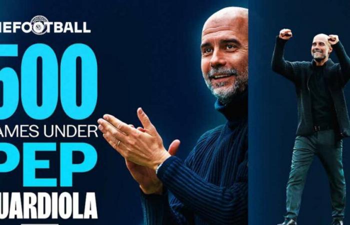 500ème match en vue pour Pep Guardiola