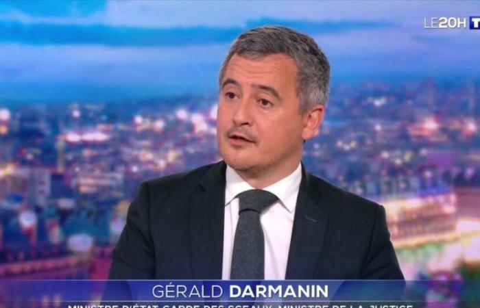 Record for “20 Heures” by Jean-Baptiste Boursier with Gérald Darmanin on TF1