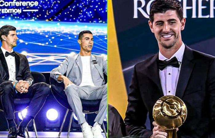 Thibaut Courtois remporte un prix éclatant et se moque de Cristiano Ronaldo, qui révèle un projet d’avenir fort : “Souvenez-vous de mes paroles”