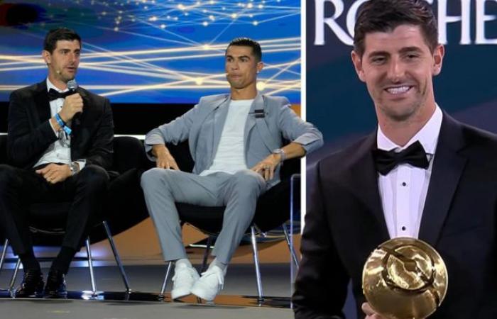 Thibaut Courtois critique les Diables Rouges lors de la remise des prix à Dubaï