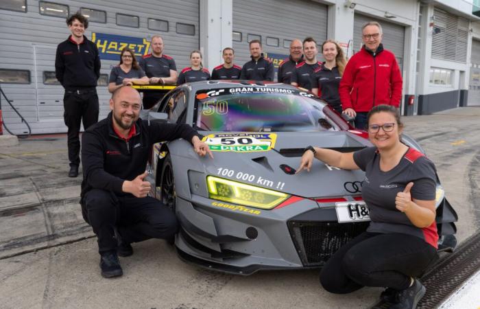 Plus de 100 000 km pour l’équipe Audi R8 LMS GT3 / speed