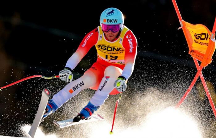 Alexis Monney remporte sa première victoire dans la descente de Bormio alors que Marco Odermatt évite une chute et prend la cinquième place