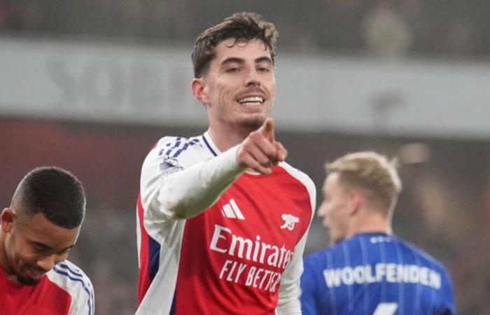 Arsenal 1-0 Ipswich : Kai Havertz marque le seul but alors que les Gunners passent au-dessus de Chelsea à la deuxième place