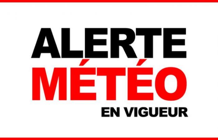 ALERTE MÉTÉO EN VIGUEUR pour plusieurs régions