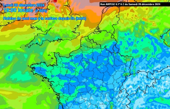 Une nouvelle tempête en France pour la nouvelle année ? Des rafales allant jusqu’à 130 km/h prévues par les modèles météorologiques