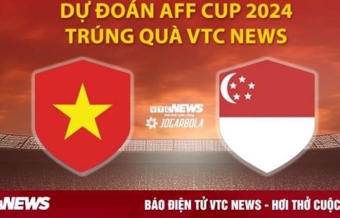 Pronostiquez la Coupe AFF 2024 pour remporter des cadeaux VTC News : Vietnam vs Singapour