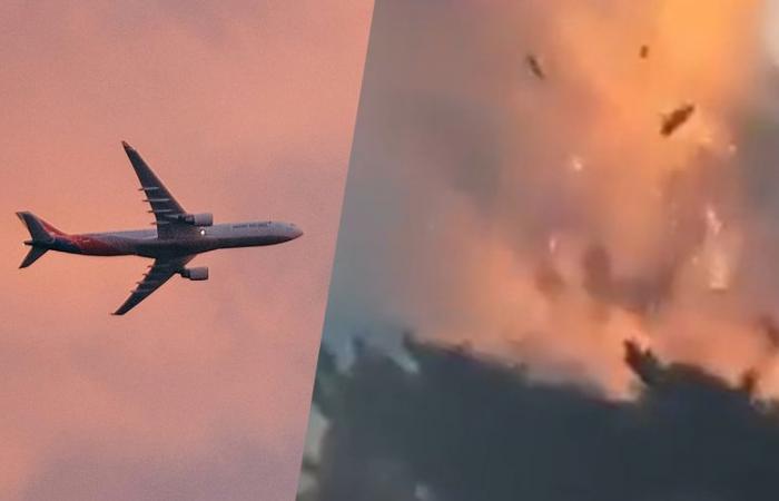 images montrant l’atterrissage mortel de l’avion sur la piste avant son explosion