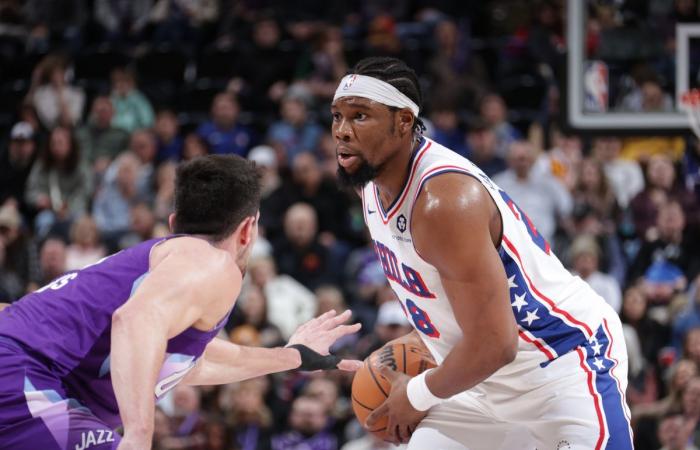 Joel Embiid et Tyrese Maxey totalisent 64 points dans une victoire acharnée contre l’Utah Jazz