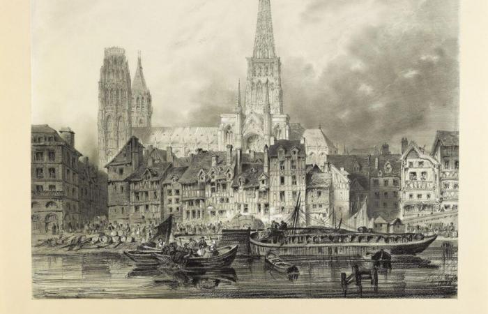 A Rouen, la fabuleuse histoire de la flèche de la cathédrale, victime d’un incendie en 1822