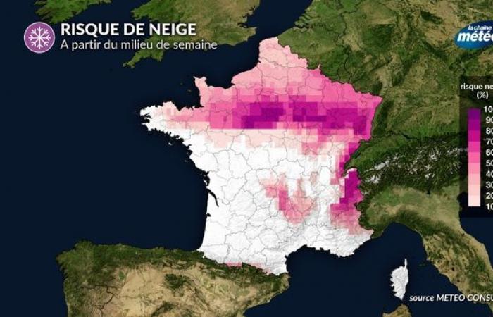 Retour de la neige en montagne, parfois plus faible à partir de jeudi dans le nord